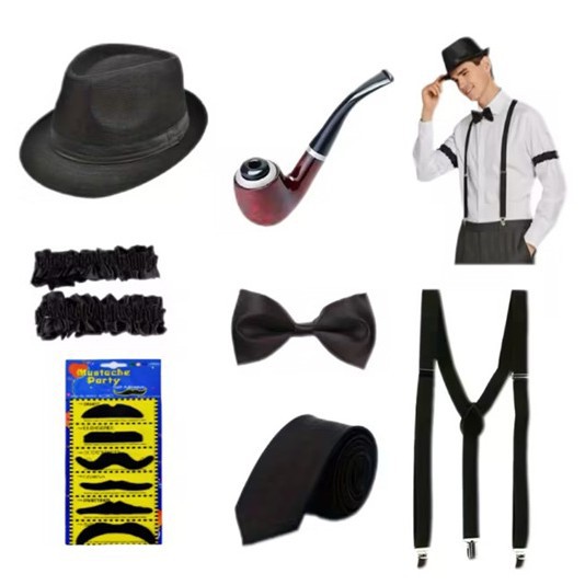 Men'S Accessories In The 1920S - 1920년대 남성 개츠비 갱스터 의상 노인