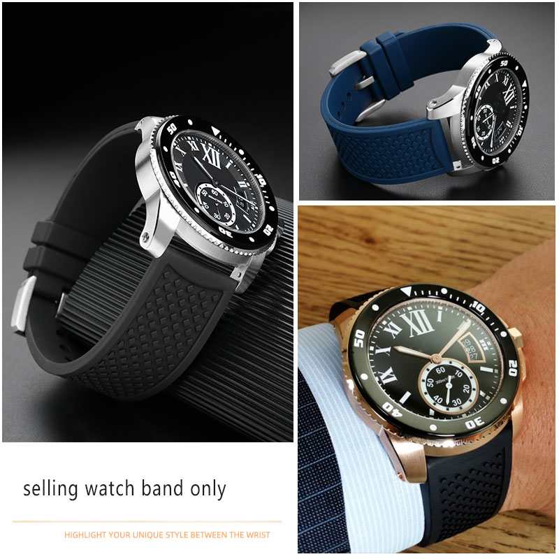 23mm 24mm Fluororubber Watchba - Men'S Accessories Cartier 리뷰 및 가격