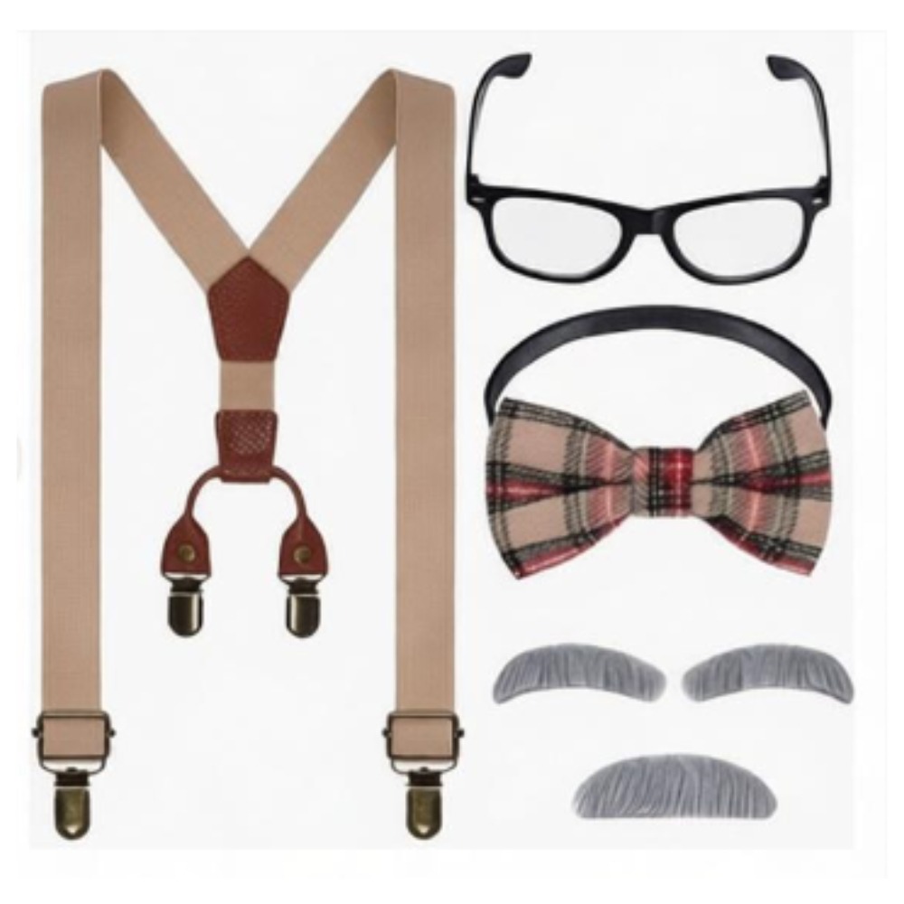 100일 학교 기념일 의상 노인 코스튬 모자 스트랩 넥 - Men'S Accessories In The 1920S 리뷰 및 가격