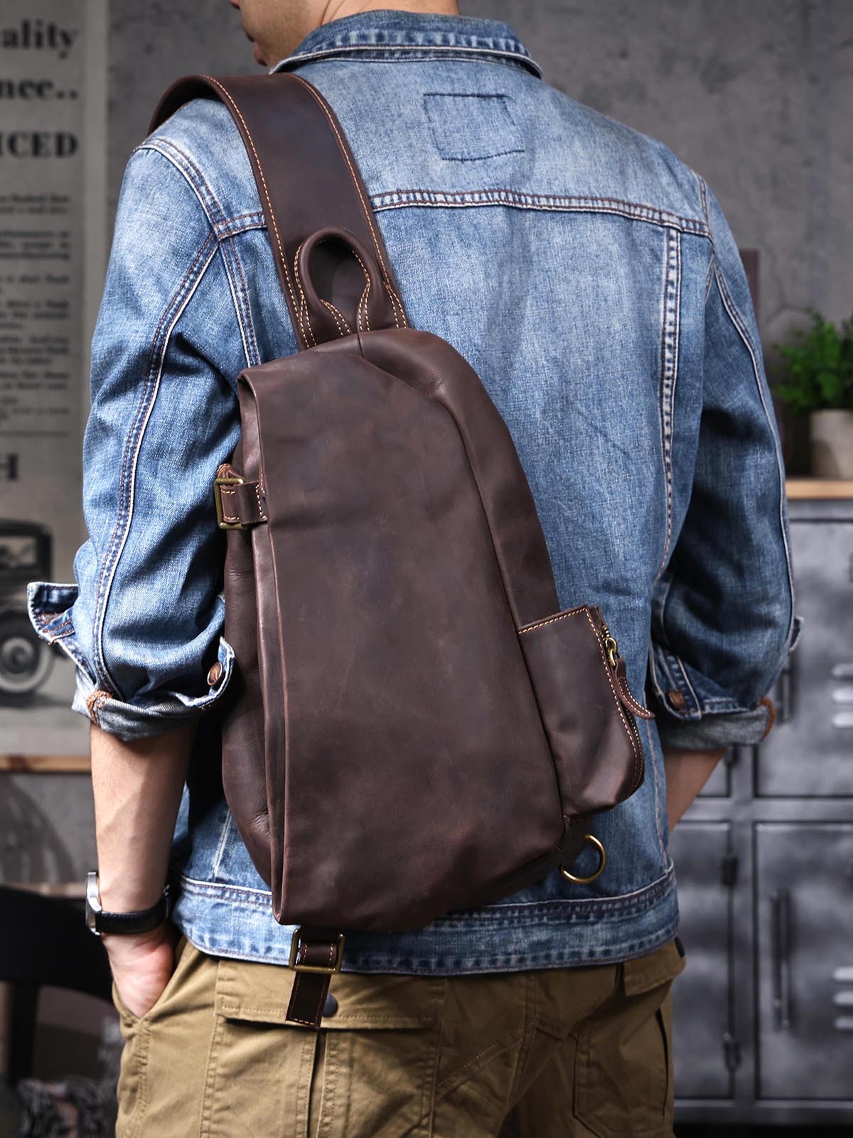 빈티지 오거나이저 디자이너 크레이지 호스 소가죽 남성용 - Travel Organizer Men 리뷰 및 가격