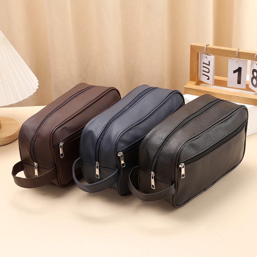 휴대용 대용량 남성용 화장품 가방, 여행용 PU 가죽  - Travel Organizer Men 리뷰 및 가격