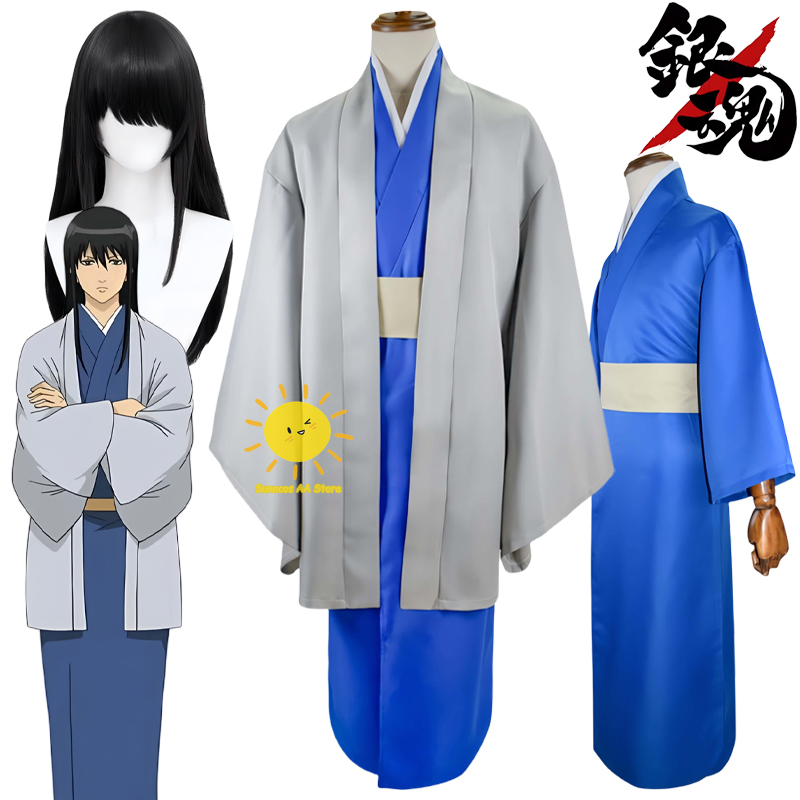 애니메이션 카츠라 코타로 코스프레 의상 은혼 코스프레  - Men'S Kimono Accessories 리뷰 및 가격