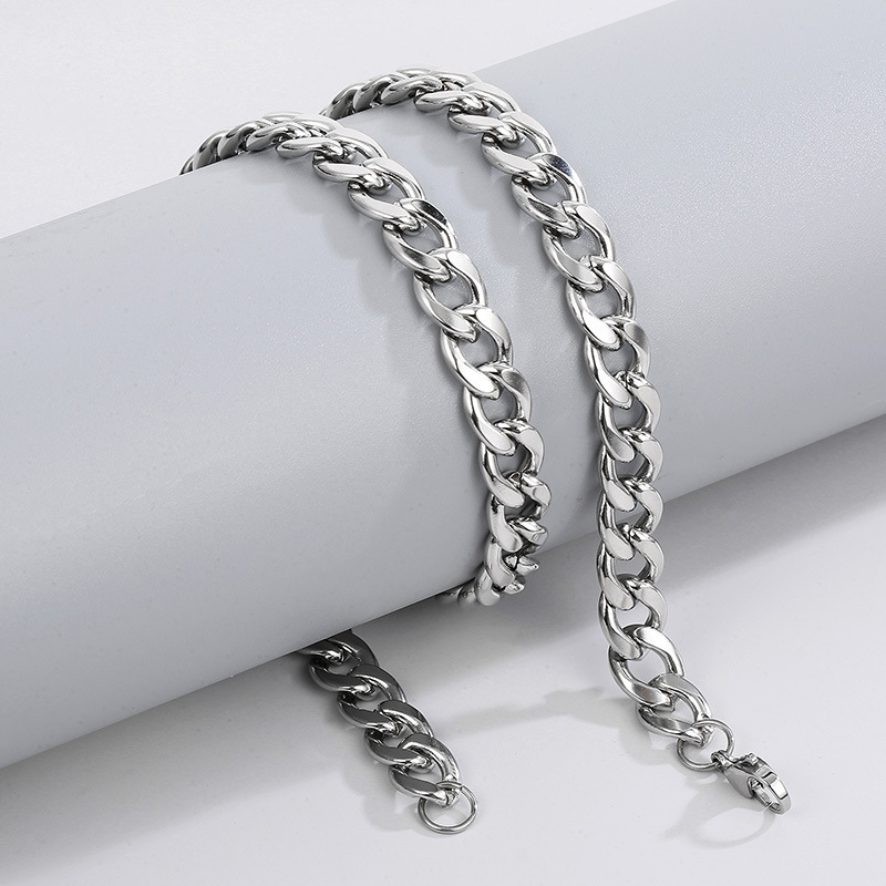 HNSP 316L 스테인리스 스틸 쿠반 링크 체인 목걸 - Men Accessories Neck Chain 리뷰 및 가격